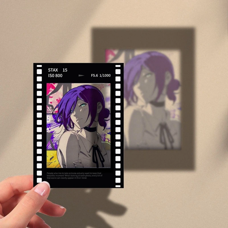 أنيمي بالمنشار رجل الفيلم: ريز قوس تأثيري شفافة مضاهاة التصوير الفوتوغرافي فيلم صور بطاقة ملحقات للتزيين حلية #1