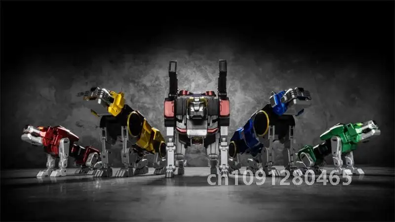 【In Stock】MICRO COSMOS Lucky Cat Transformation MC-01S MC01S Elvis Voltron Metal Painting Beast King Combiner Action Figure