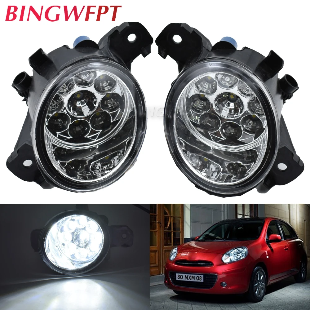 Fog Lights For Nissan X-Trail Almera Altima Versa Livina Platina March Micra K12 K13 2002-2016 Fog Light Headlight Fog Lamp