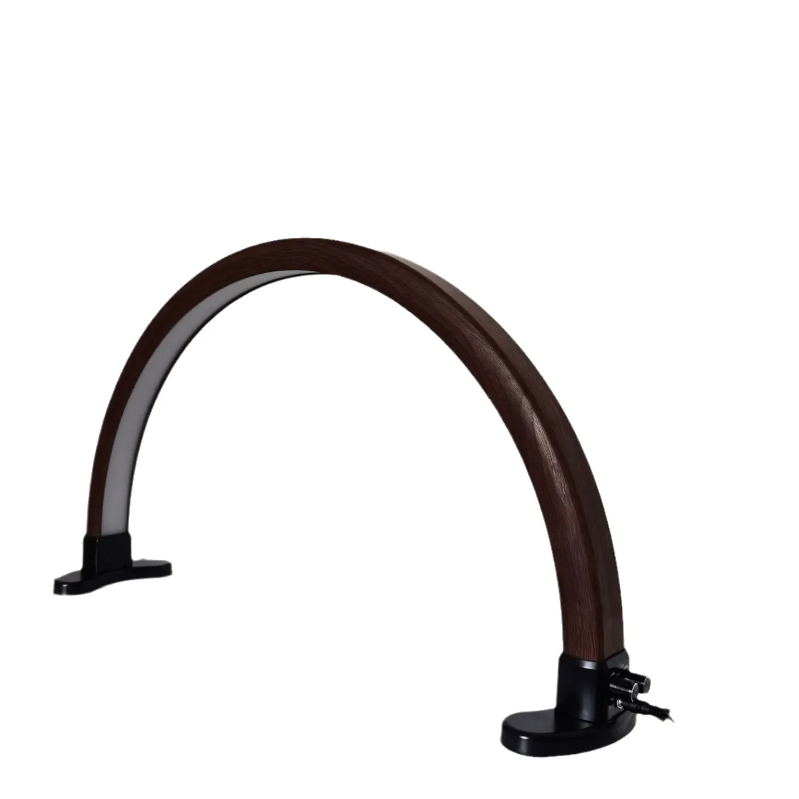 Nail Tool Wholesale Wood Grain Table Lamp U-shaped Manicure LED Lamp Half Moon Lighting Desktop Manicure Lighting Fill-in Light