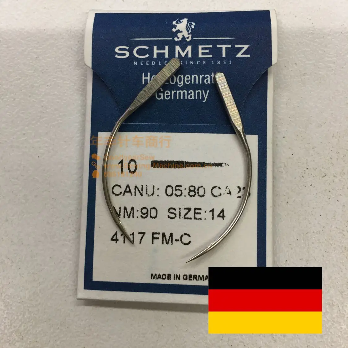 

10 шт. 1 сумка Германия Schmetz Schmetz 4117fmc носки швейная машина иглы для швейной машины Rosso