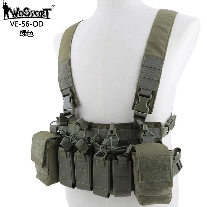 

Wosport Tactical Vest Special Forces Multifunctional Combat Harness Outdoor Swat Hunting Battle Light Waistcoat Solid Chest Rig