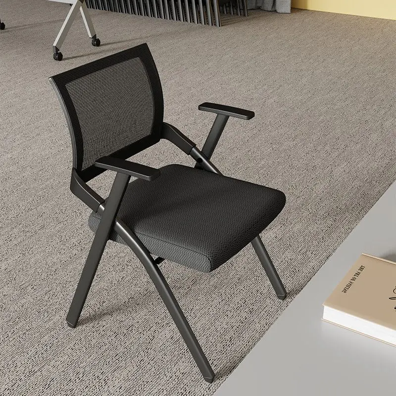 

Office Chair, Modern Visitor Chair with Metal Frame & Armrests, Stylish Task Chair for Conference Room, Home Office