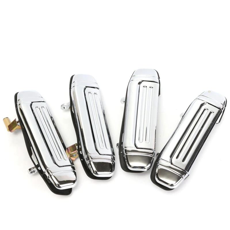 4pcs Car Mofaner Chrome Door Handle Replacement for Mitsubishi PAJERO 1992 1993 1994 1995 1996 1997 Car Accessories Door Handle