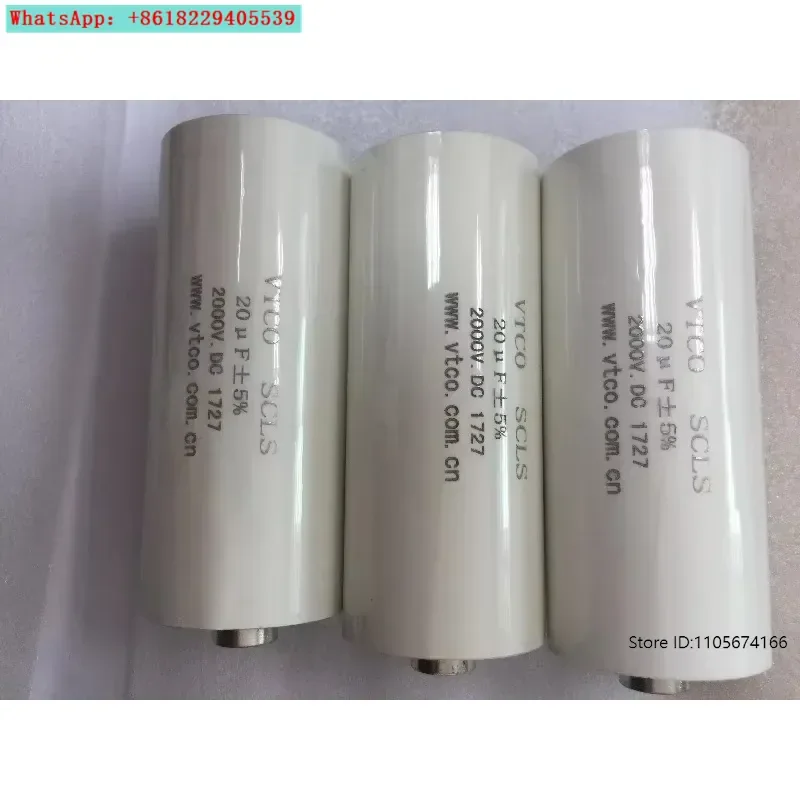 Brand new, genuine product Film capacitor 2000VDC 20µF nut type filter capacitor