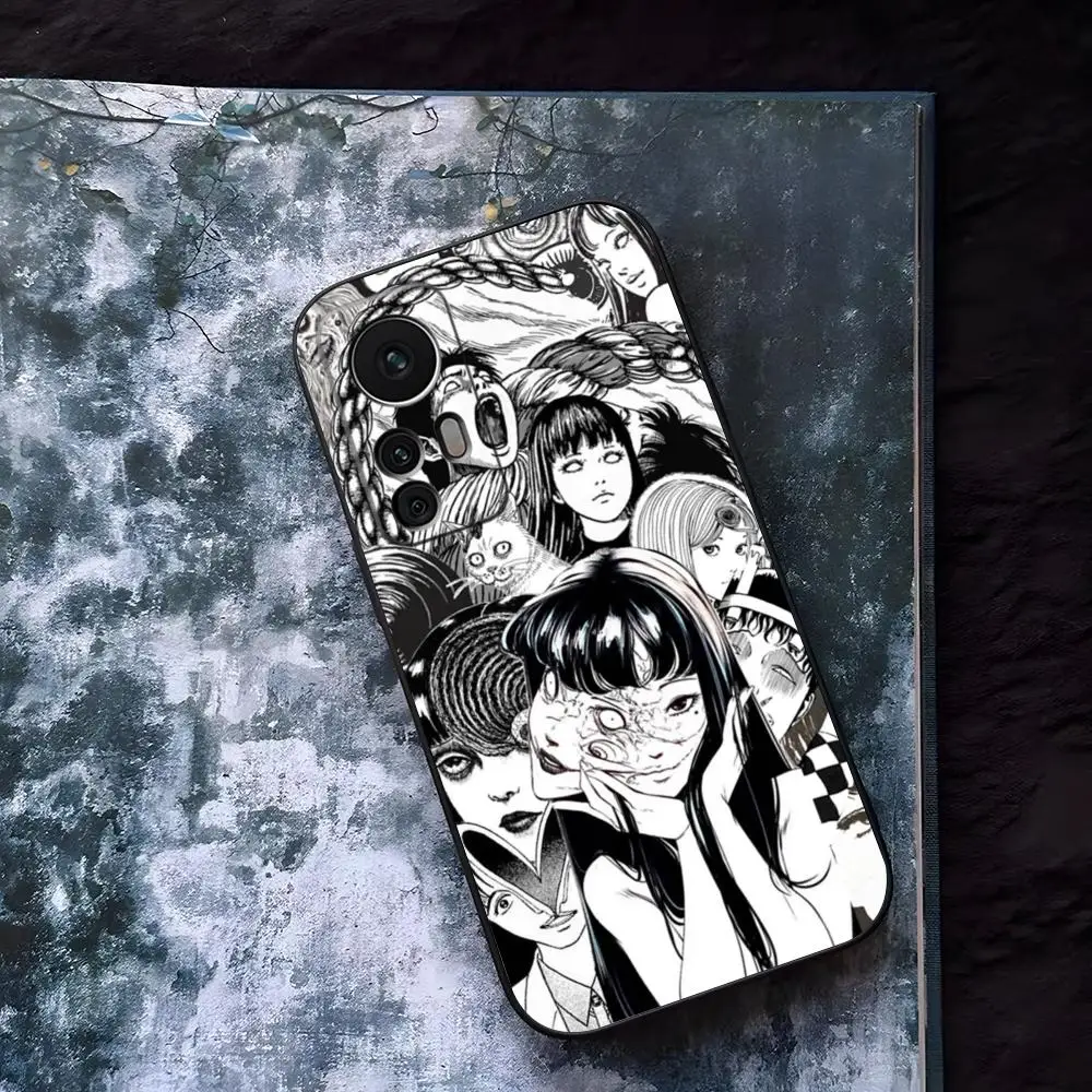 Tomie Junji Ito Horror Anime Phone Case For Xiaomi Redmi Note 13 14 10 12 Pro POCO X5 F4 F5 Pro 12 13 11T Lite Ultra Fundas Cove