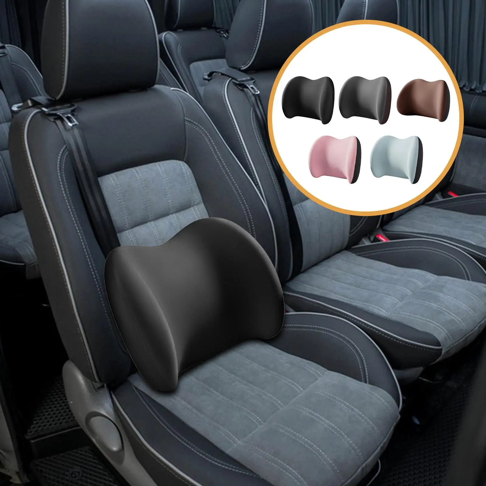 

Waist Pillow Back Support Soft, Backrest, Compact Gaming Chair Fit Body Curve Comfort Convenient Back Pillow