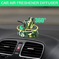 Solar Car Diffuser Air Freshener Car Air Freshener Diffuser With Solar Rotation Long-Lasting Odor Remover Anti-Slip Base