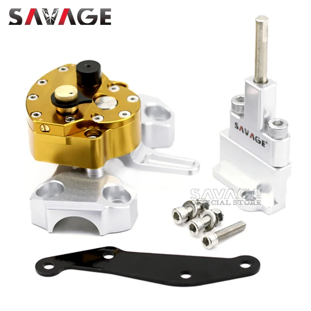 SAVAGE Steering Damper Stabilizer For YAMAHA MT-09 FZ-09 MT09 FZ09 2014-2020 Motorcycle Shock Absorber Kit Reverse Safety