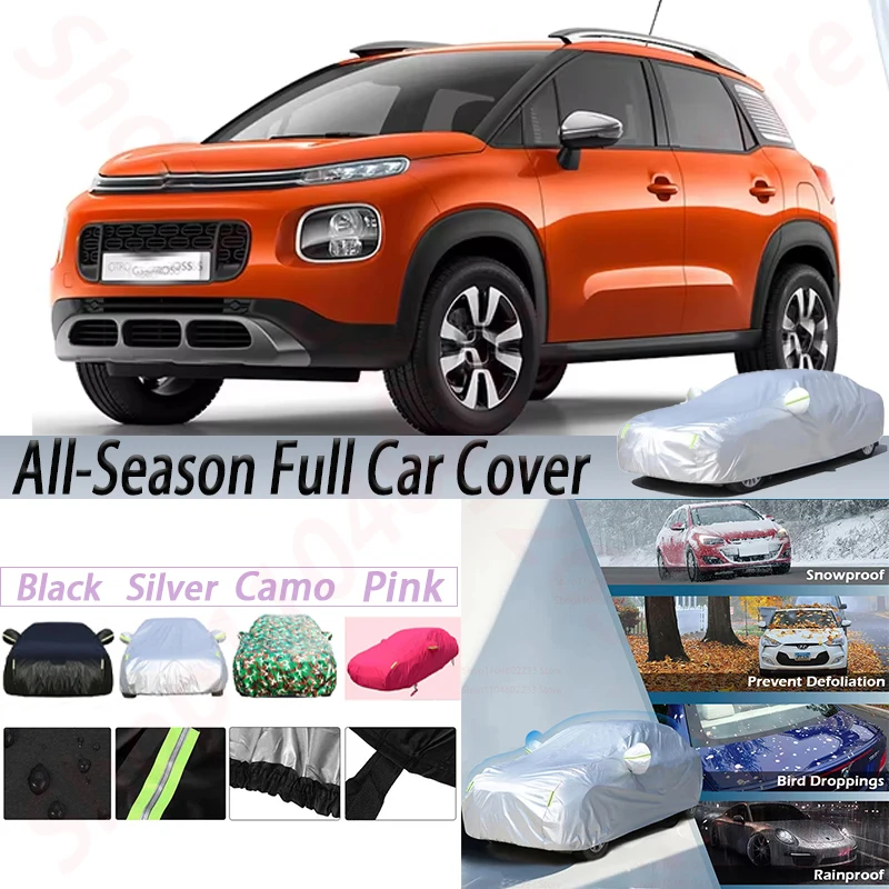 

Outdoor Waterproof Car Covers For Citroen C3 Indoor Anti-UV Sun Rain Snow Ice Resistant Dust Proof Cover