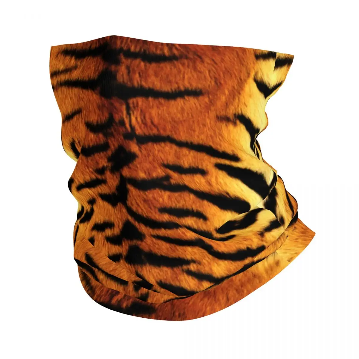 

Realistic Tiger Skin Bandana Neck Cover Animalprint Skin Animal Balaclavas Magic Scarf Multifunctional Cycling Running for Men