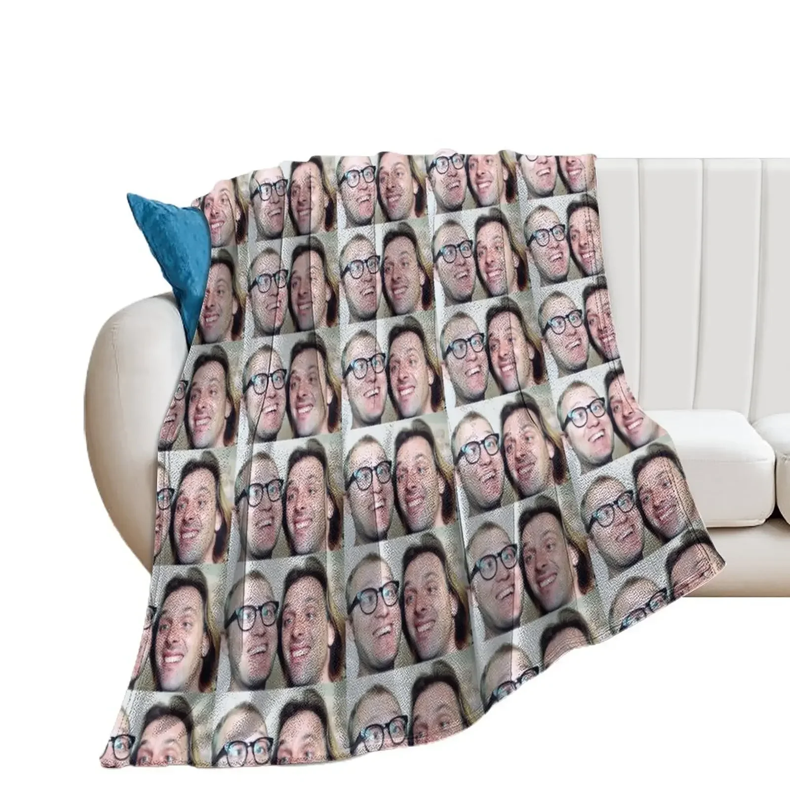 Ade Edmondson and Rik Mayall Throw Blanket Flannel Soft Big Warm Blankets