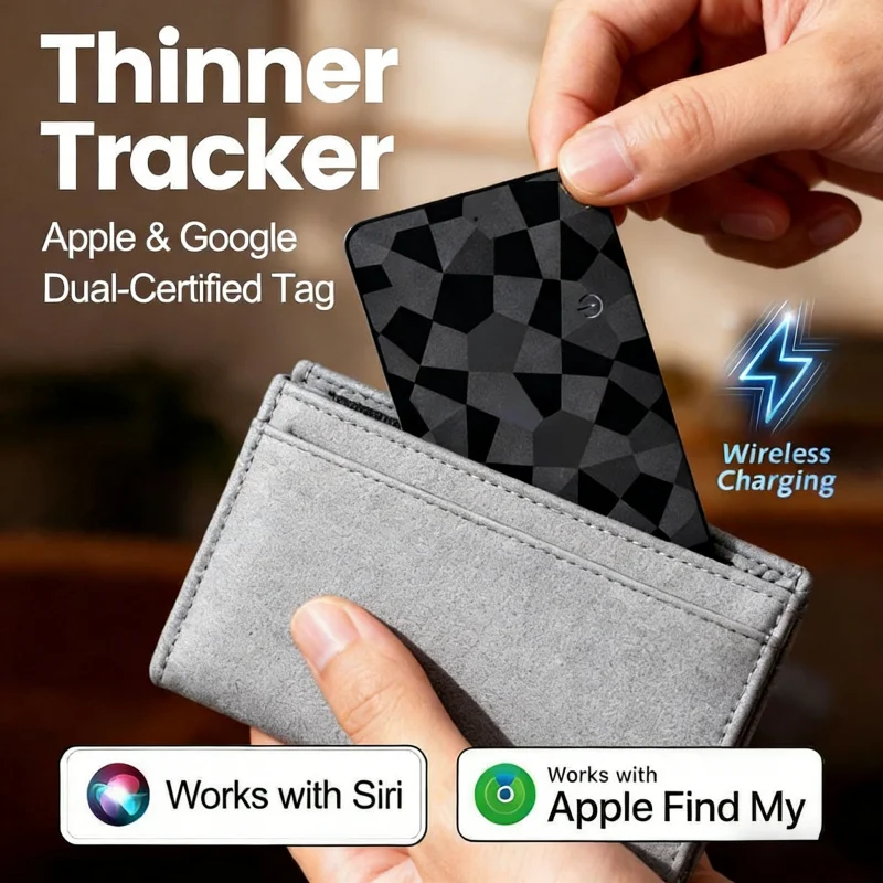 Smart card tracker compatible with iOS and Android; prevents