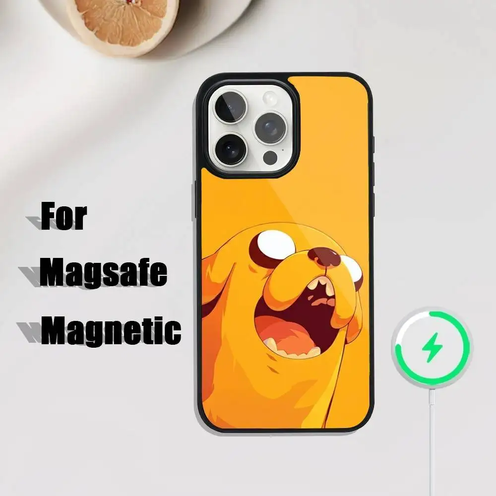 Custodia per telefono A-AdventureS-Cartoon-T-Time iPhone 17,16,15,14,13,12,11,Pro,Max,Plus,Mini,SE4,E Ricarica wireless magnetica Magsafe