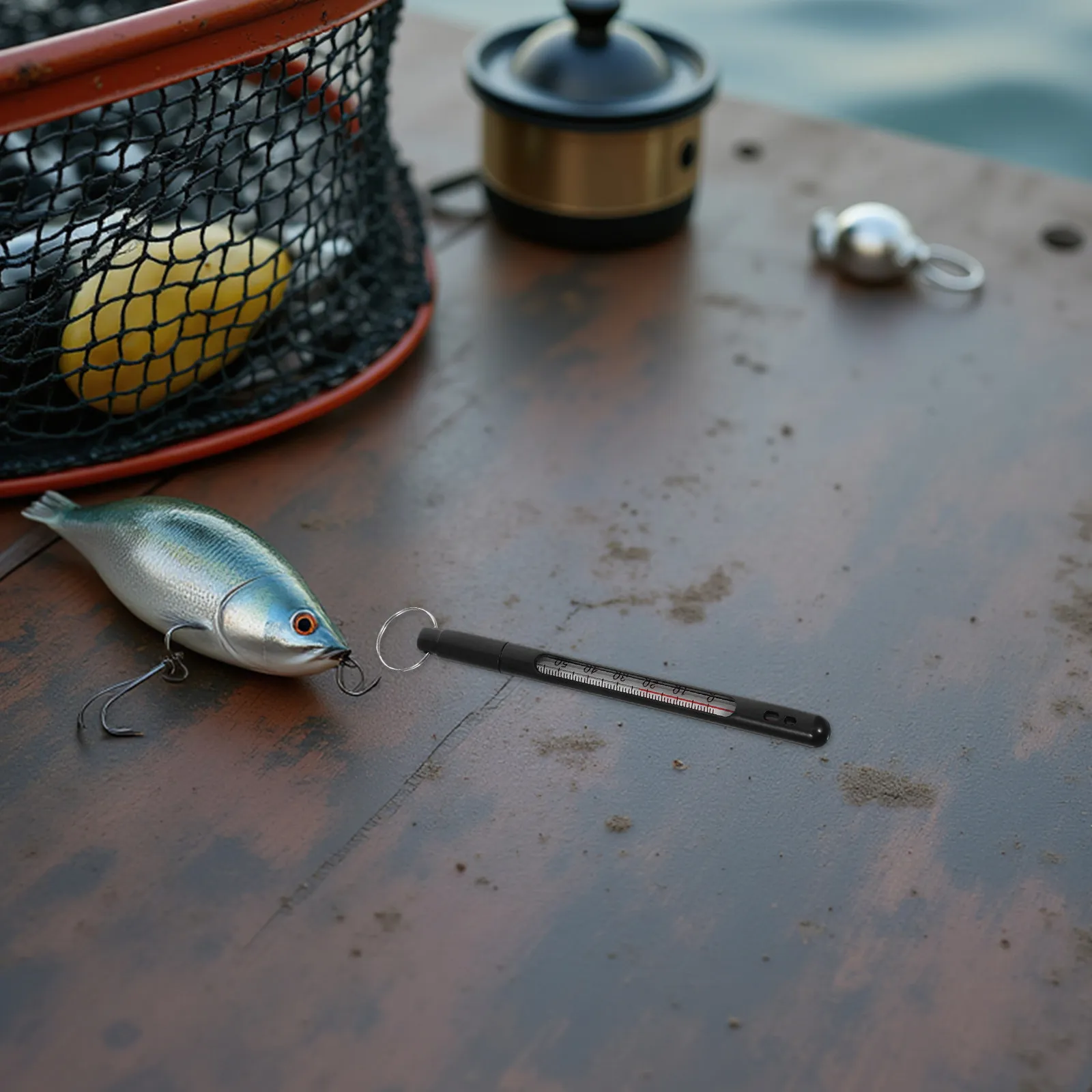 Fishing Water Thermometer Reliable ABS Build Stick Style Precision Water Temperature Measurement Tool for Outdoor Fishing