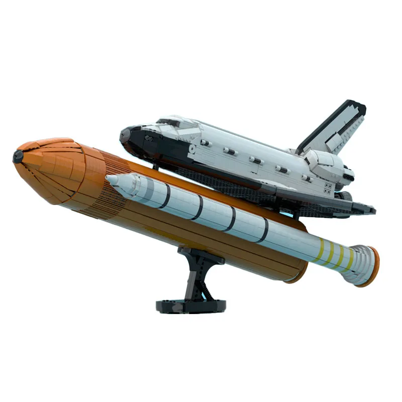 MOC-73206 New Upgrade Tank and Booster Scale 1/70 Assembly Brick Model 3263 Partsh Aviation Rocket Children's Birthday Toy Gift