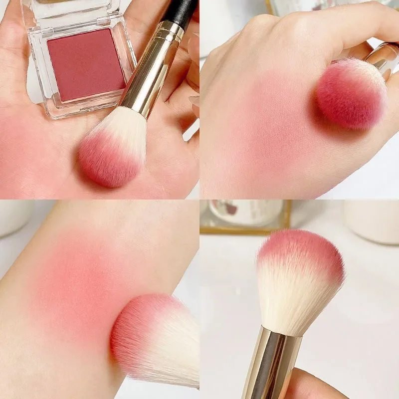 Karsyngirl 1pcs Blush Brush Stippling Makeup Brush Cosmetic Powder Natural Blooming Blusher Highlighter Contour Brushes