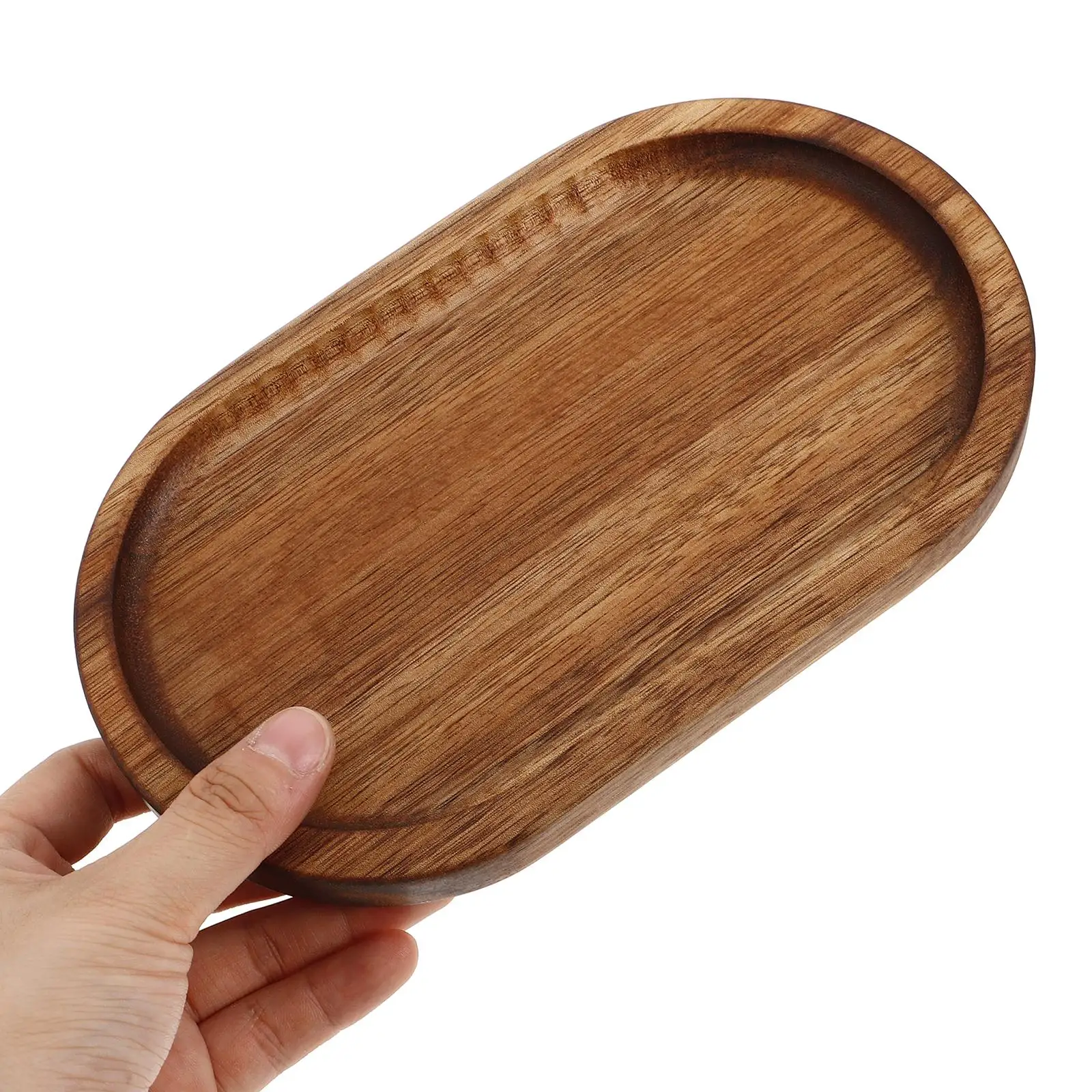 

Wooden Aromatherapy Tray Home Decor Keychain Storage ganizer Round Wood Display Vanity Pedestal Stand Soap Trays