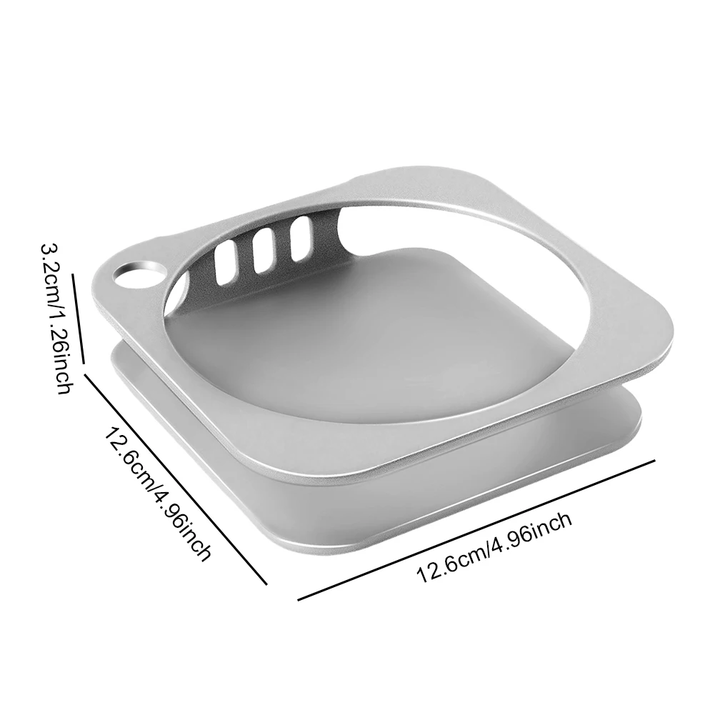 حامل معدني لأجهزة Apple Mac Mini M4/M4 Pro حامل سطح المكتب التهوية تبديد الحرارة التبريد تخزين الرف حامل قاعدة سطح المكتب
