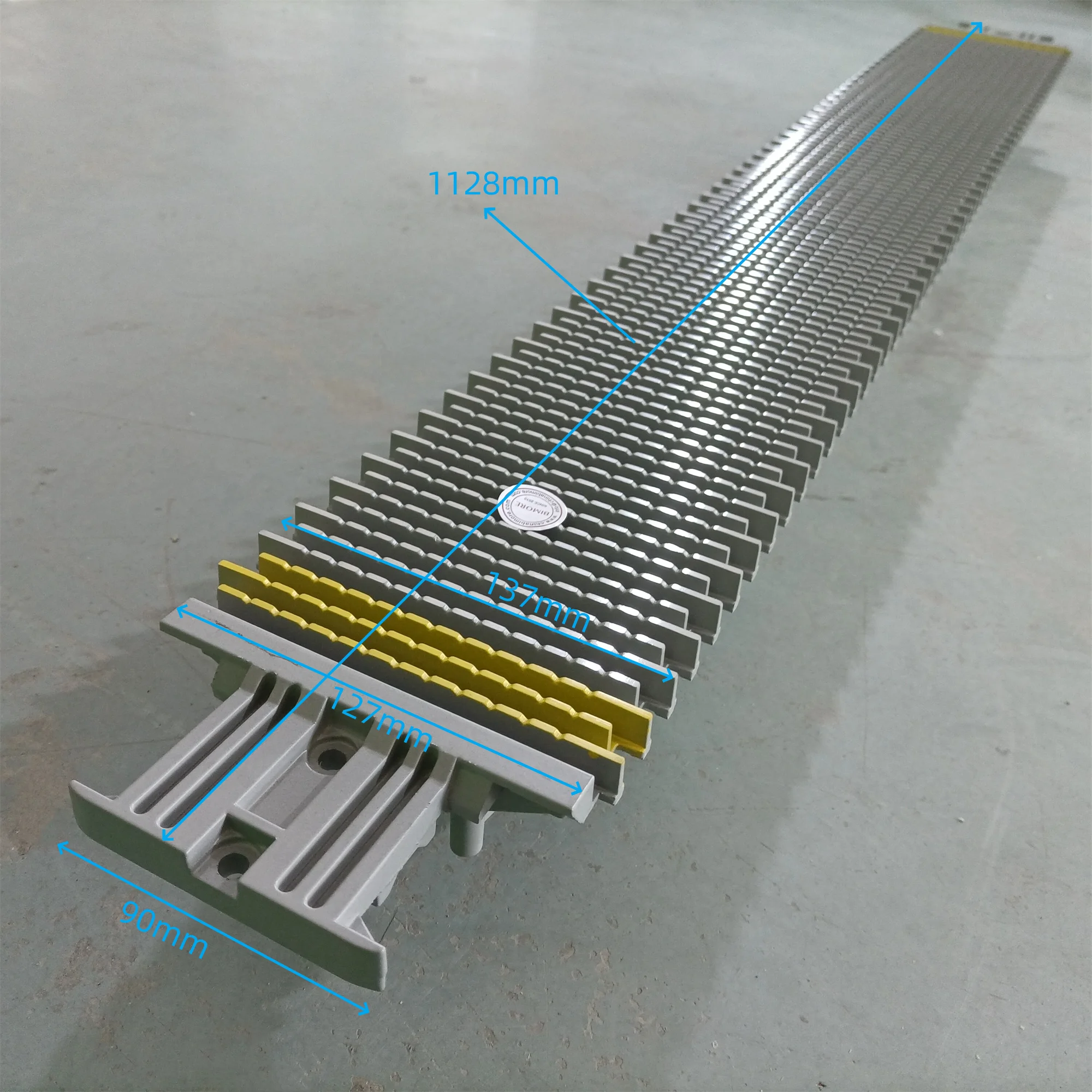Aluminum Travelator Pallet Moving Walk Escalator Parts 1128 Length 1128mm L1128