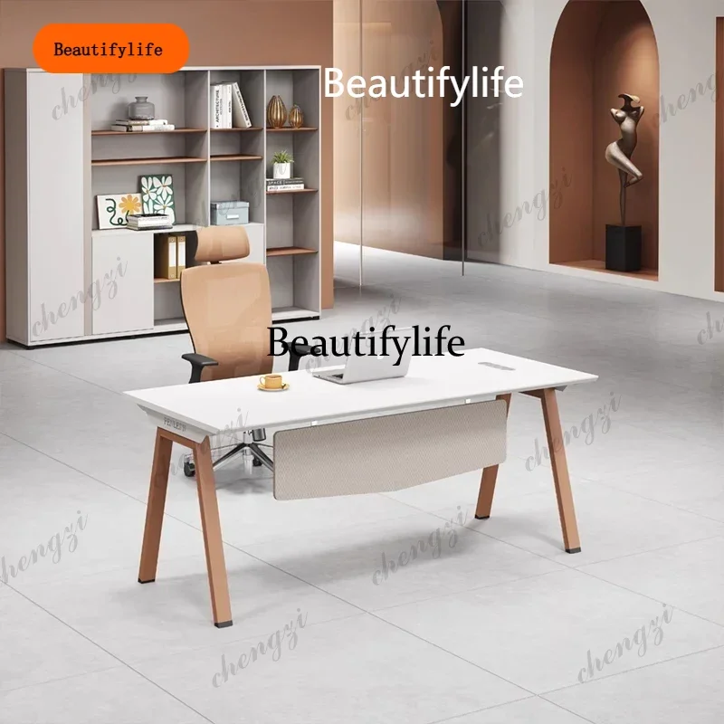 

B567 Minimalist Manager Office Desks Computer Wooden Luxury With Drawers Office Desks Corner Simple Design Furniture Escritorio