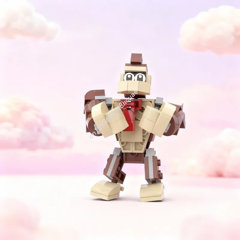 162 Piezas MOC Donkey Kong Diddy Mariose, Bloques de Construcción de Modelos, Arquitectura, Regalos para Festivales, Juguete Creativo, Idea de Bricolaje, Educación