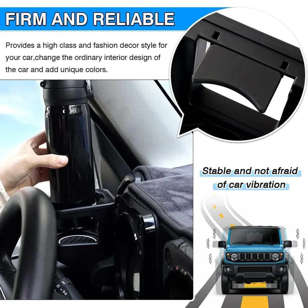 Water Cup Holder for Suzuki Jimny JB64 Sierra JB74W 2019 2023 Stick-on Cup Holder Car Interior Accessories Air Outlet Cup Holder - Image 5