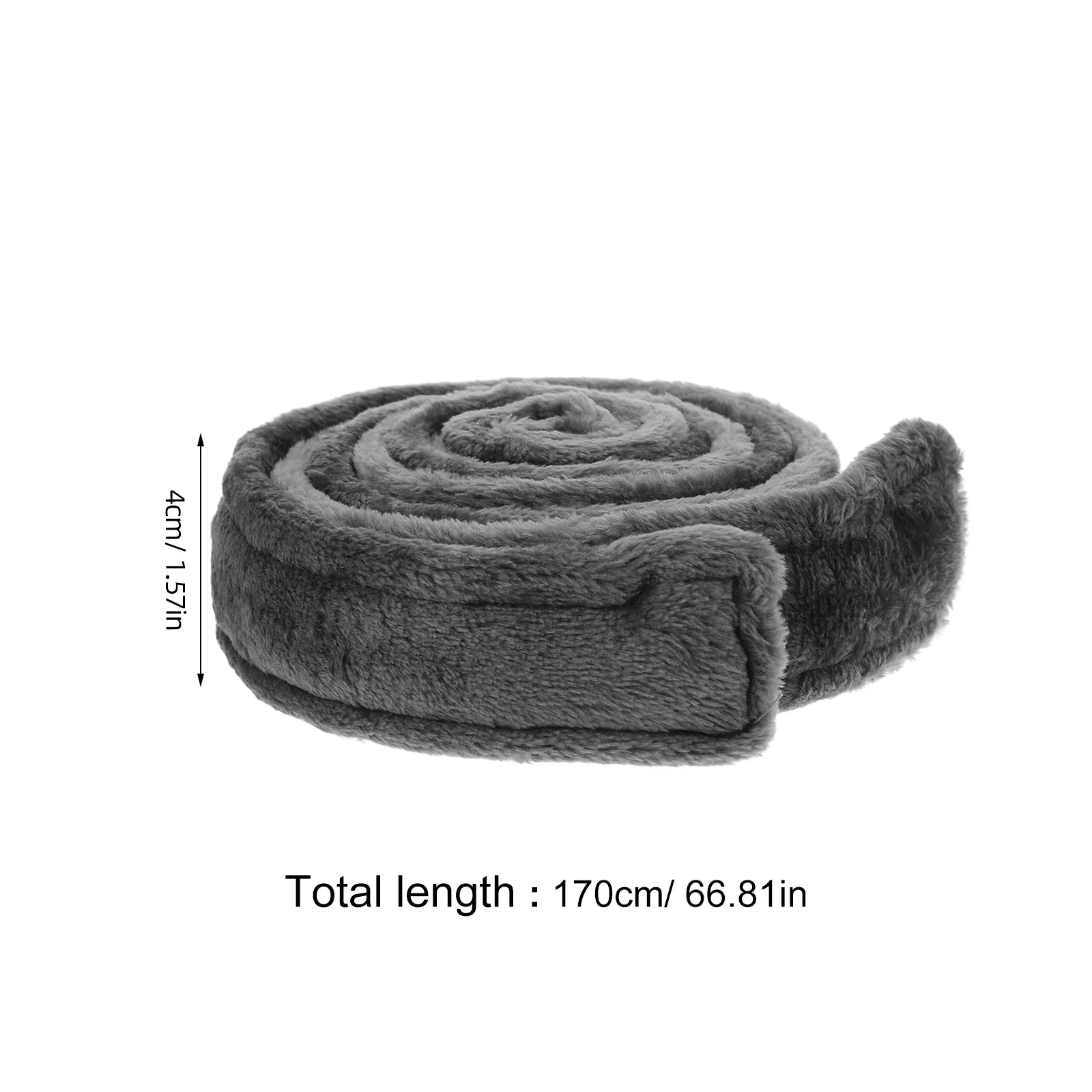 حزام رداء حمام من الفلانيل الناعم بديل بحبل خصر طويل تصميم أنيق للرجال والنساء في المنتجعات الصحية المنزلية يستخدم حزام رداء الحمام #3