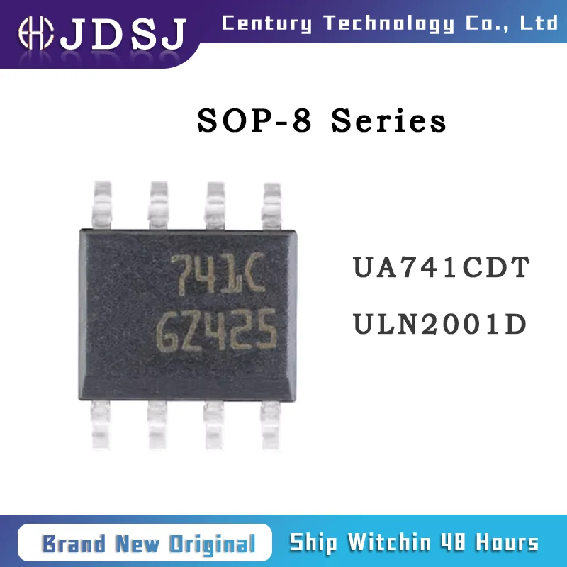 100PCS UA741CDT ULN2001D SOP8 Brand New Original Chip