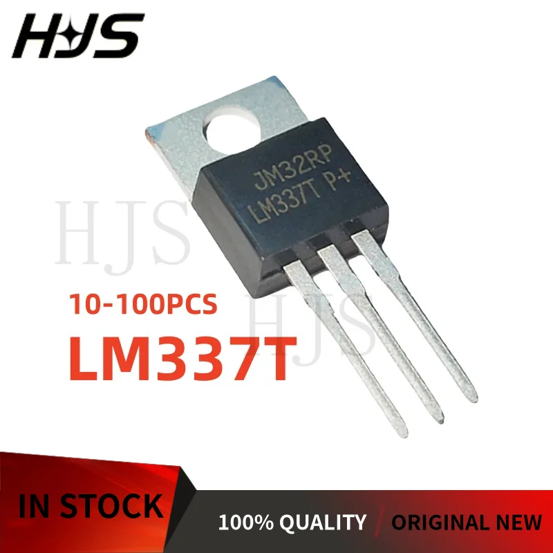 10-100PCS 100% New LM337T LM337 Three-terminal voltage stabilizing diode TO-220 In Stock
