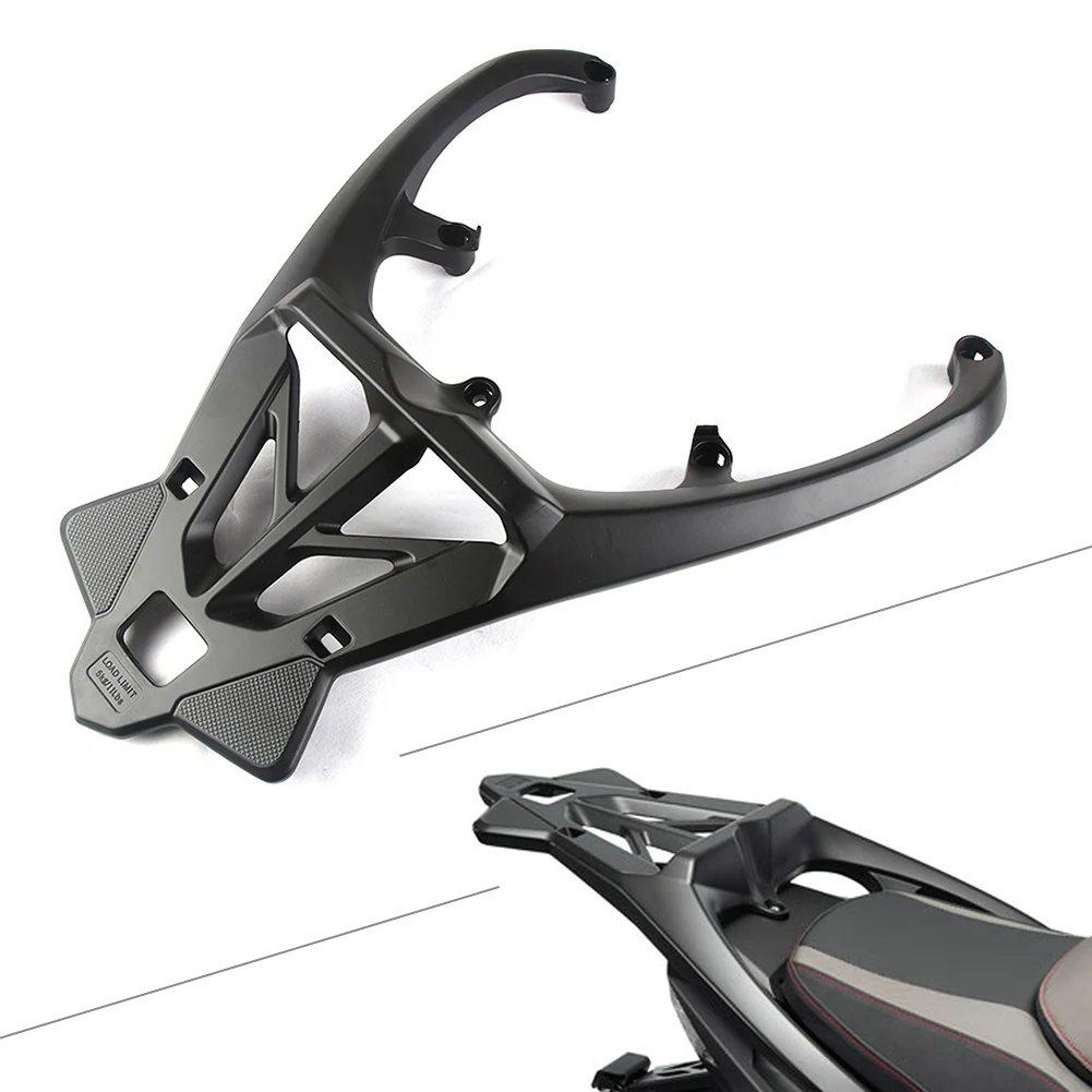 Black Motorcycle Rear Luggage Rack Shelf Carrier Support For Yamaha Tmax 530 2013 2014 2015 2016 Stainless Steel