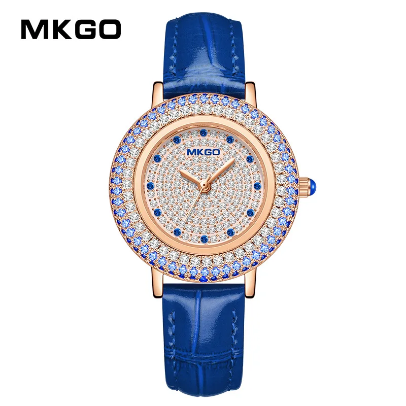 Nieuwe Horloges Voor Vrouwen Luxe Volledige Diamanten Polshorloges Mode Lederen Merk Horloges Dames Quartz Horloge Klok Montre Femme