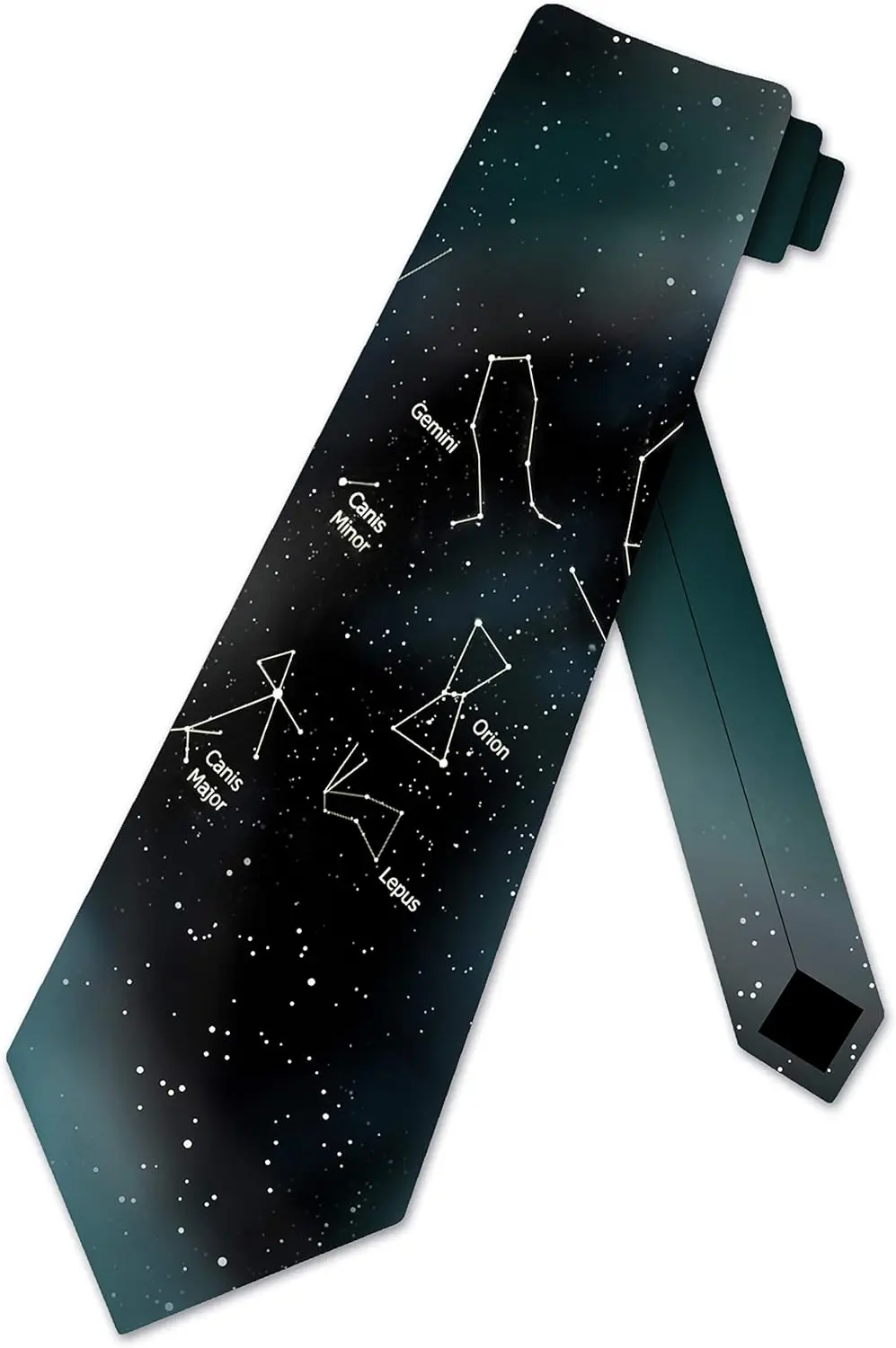 Space Ties Mens Winter Star Tie Astrology Constellation Necktie Men Tie Watercolorful Print One Size Soft