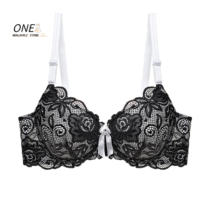 

Sexy Bras for Women Underwired No Pad Push Up Bra Color Block Lace Patchwork Bra Bralette Plus Size Women Bras Sutian Feminino