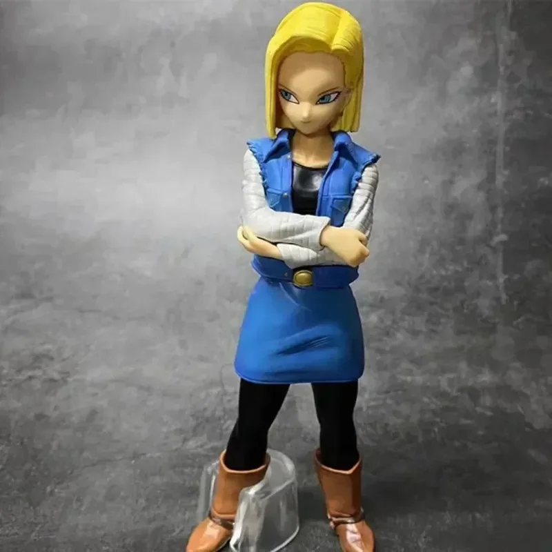 

Anime 23CM Dragon Ball Z Android 17 18 Figure Android 18 PVC Action Figures Collection Model Toys for Children Christmas Gifts