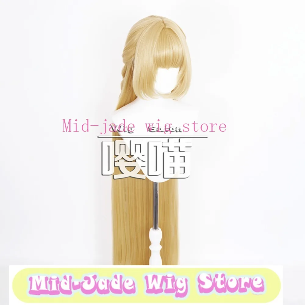 Anime Nome Cosplay Wig Realistic Scalp Double Braid Style Character Heat-resistant Fiber Wig Halloween Party Performance