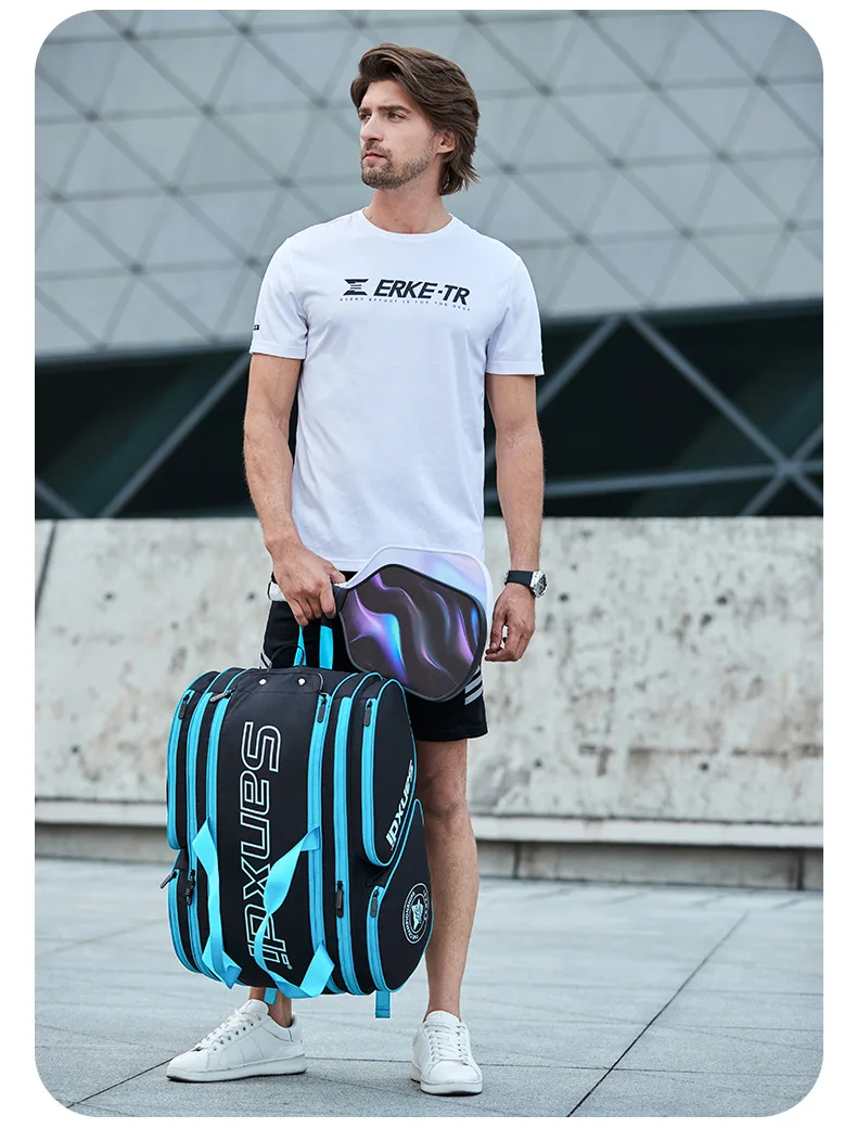 2026 SANXDI Pickleball Rucksack Unisex Versitle Tennisschläger Tasche Große Kapazität Schuhe Fach Pickleball Schläger Reisetasche – Detail 12