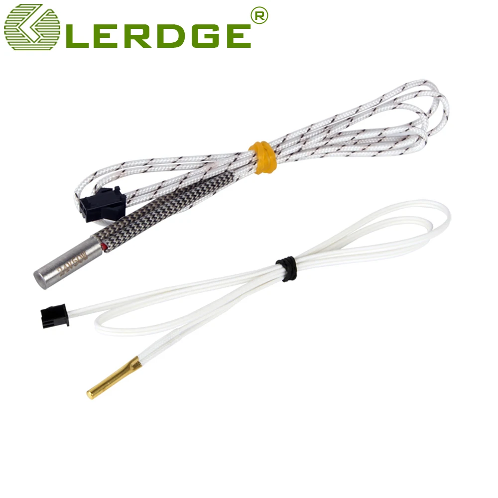 LERDGE iX parti della stampante 3D 24V 50W riscaldatore a cartuccia del tubo di riscaldamento 50cm resistenza alla temperatura filo termistore MK8