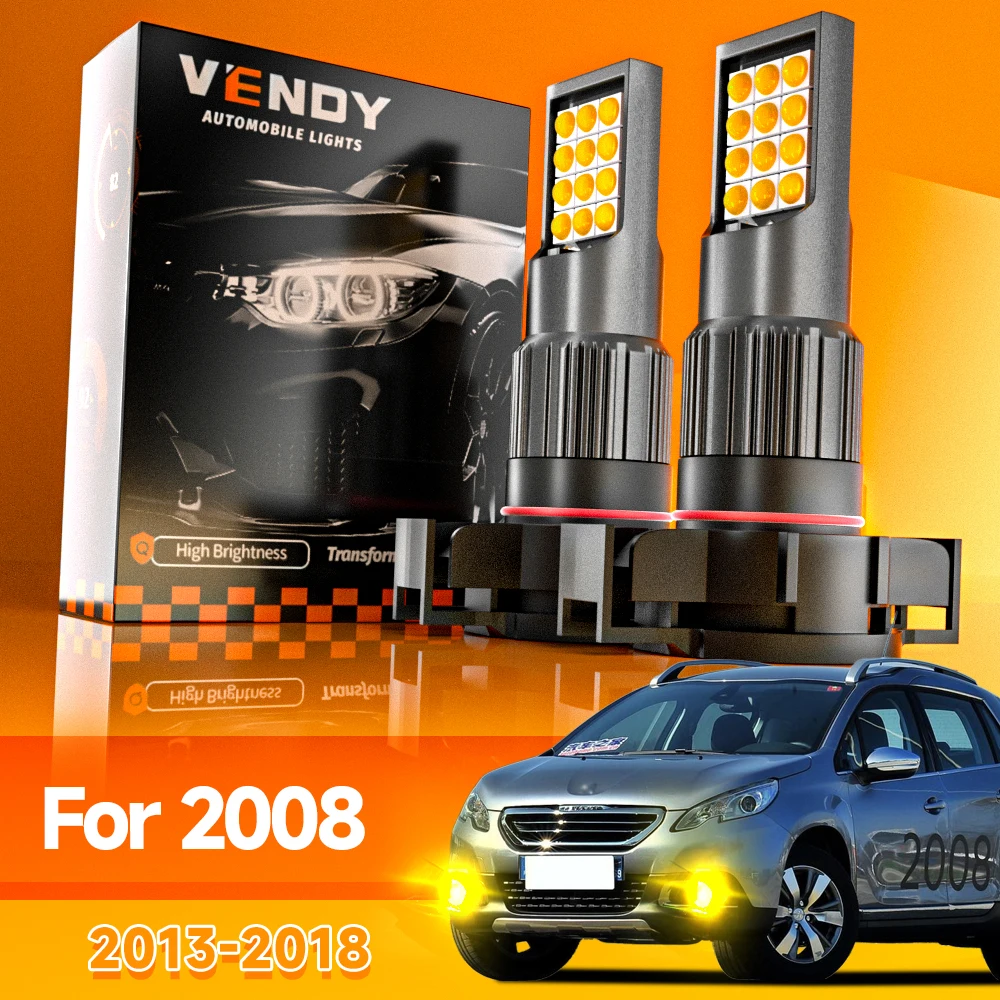 2 Stück für Peugeot 2008 2013–2018 LED-Nebelscheinwerfer 2014 2015 2016 2017 Canbus-Zubehör