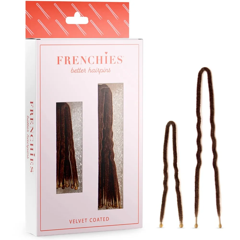 

Заколка для волос French Twist French, ультрафлокированные очень мягкие французские заколки для волос для женщин, свадьба, наращивание прически или парик, 20 шт.