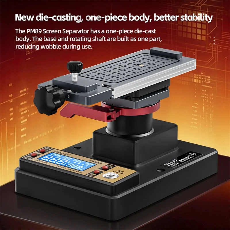 QianLi PM89 360° Rotating Heating Screen Separator Manual Tools Combination Vacuum Suction for Mobile Phones LCD Repair Set