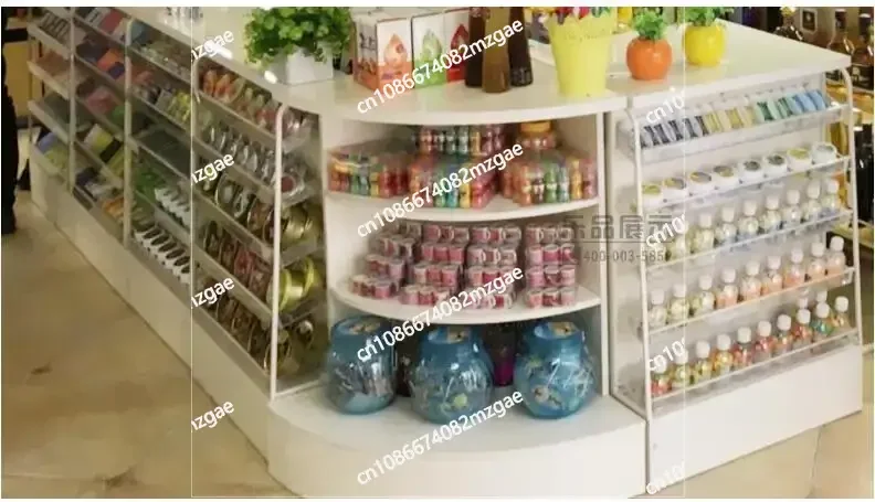 Supermarket Checkout Counter Small Shelf Convenience Store Checkout Counter in Front of The Condom Shelf Snack Gum Display Shelf