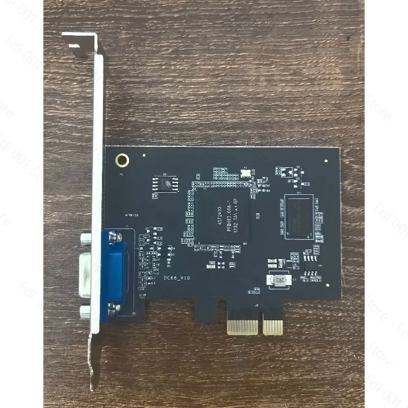 ASPEED AST2400 PCIe x1 Low Profile 2U VGA Graphics Card for X79 X99 Server