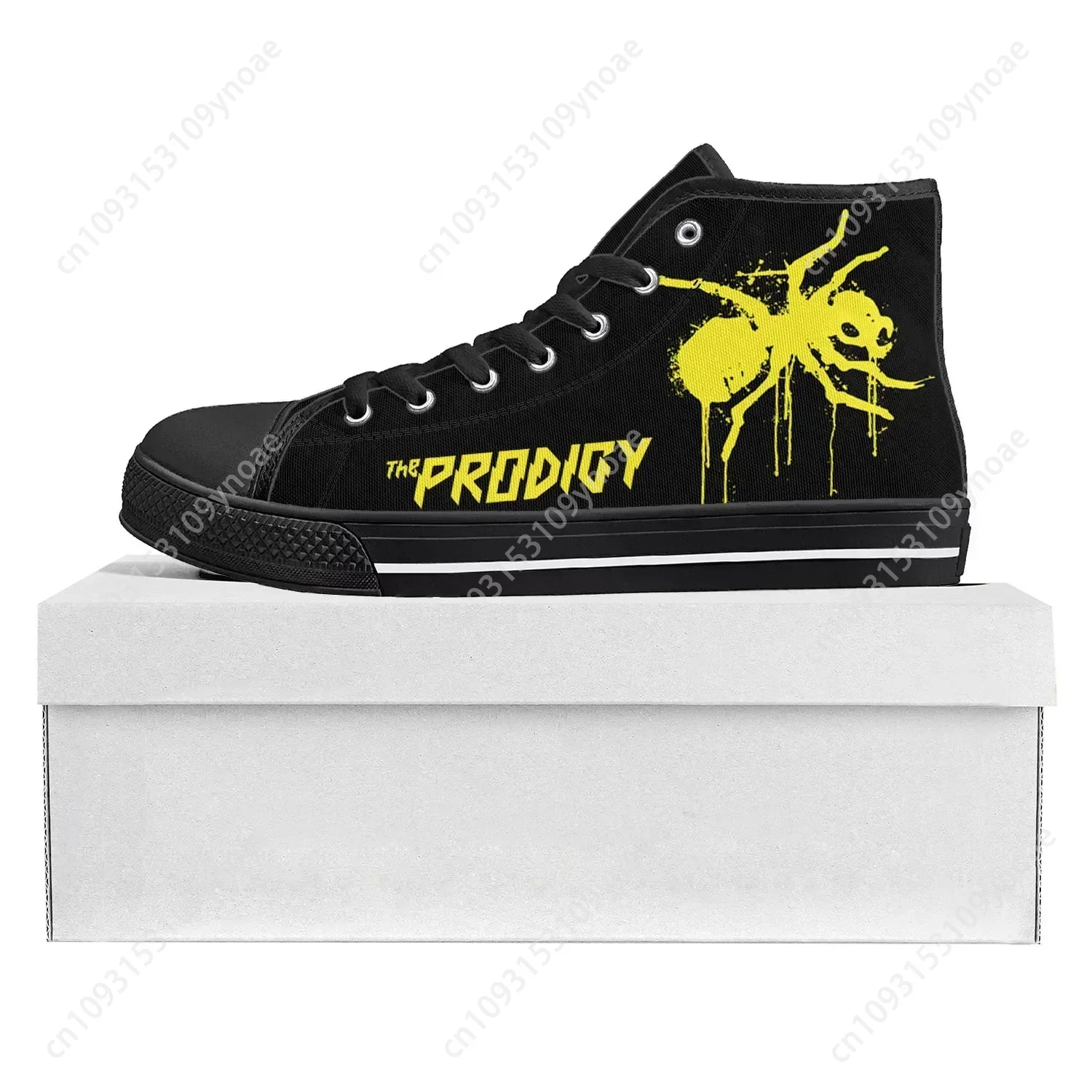 The Prodigy Rock Band Punk High Top High Quality Sneakers Mens Womens Teenager Canvas Sneaker Casual Couple Shoes Custom Shoe