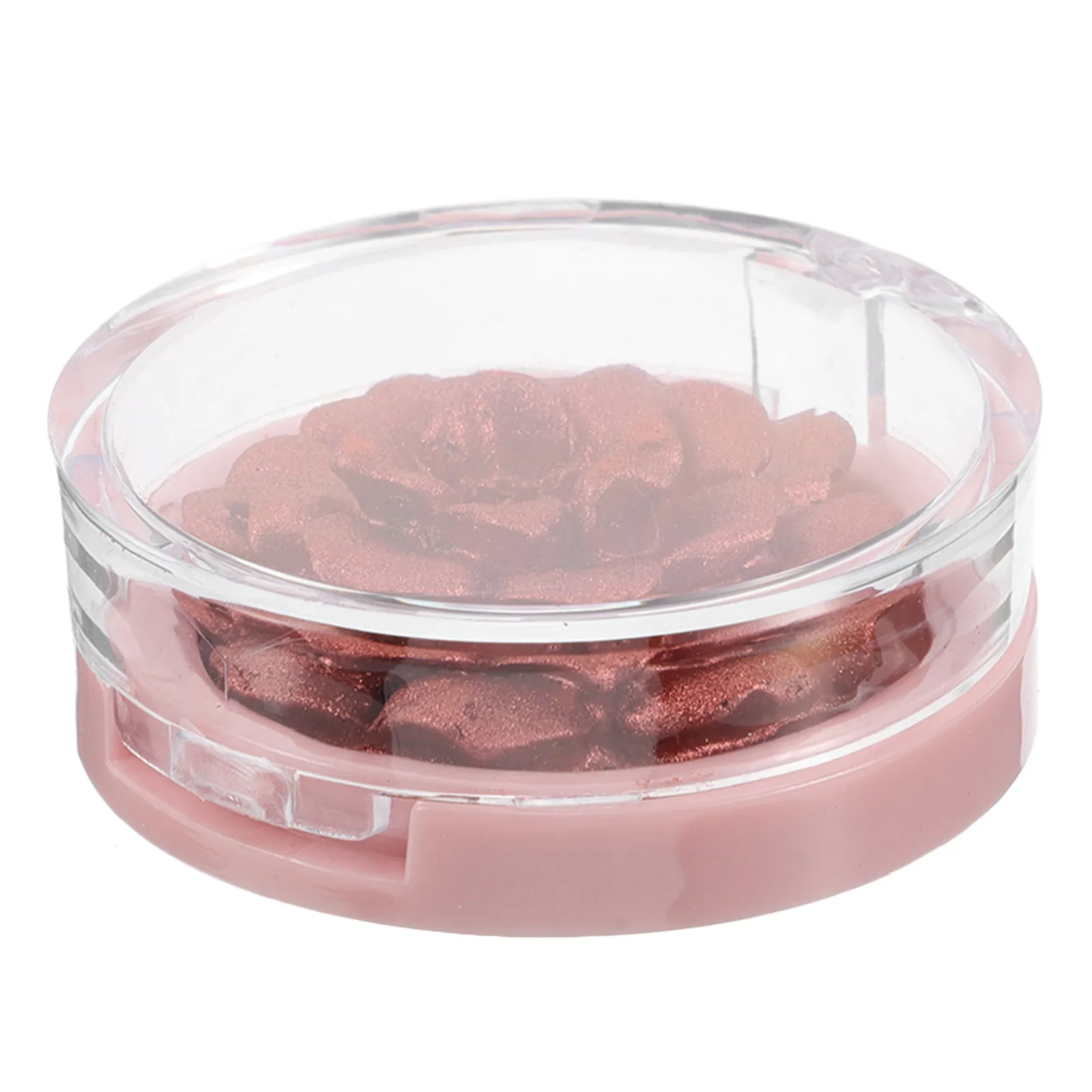 Rose Gold Highlighter Powder 3D Carved Rose Design for Face Cheeks Eyes Radiant Glow Skinfriendly Comfort Versatile Daily