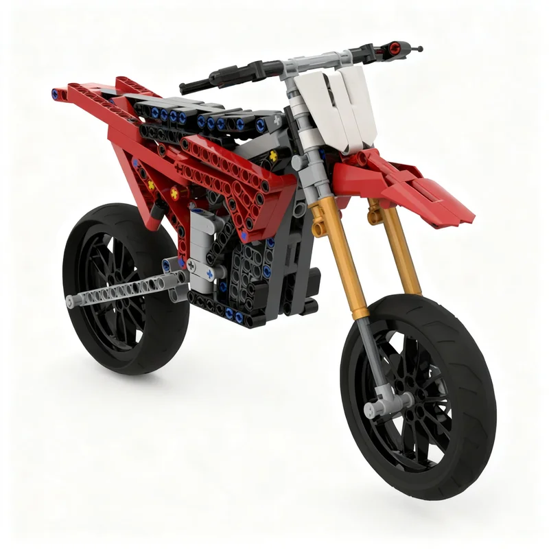 307pcs MOC 80hp Electrick Sm Bike Technical Model Building Blocks Architecture Craft Idea Creative Display Collection Education