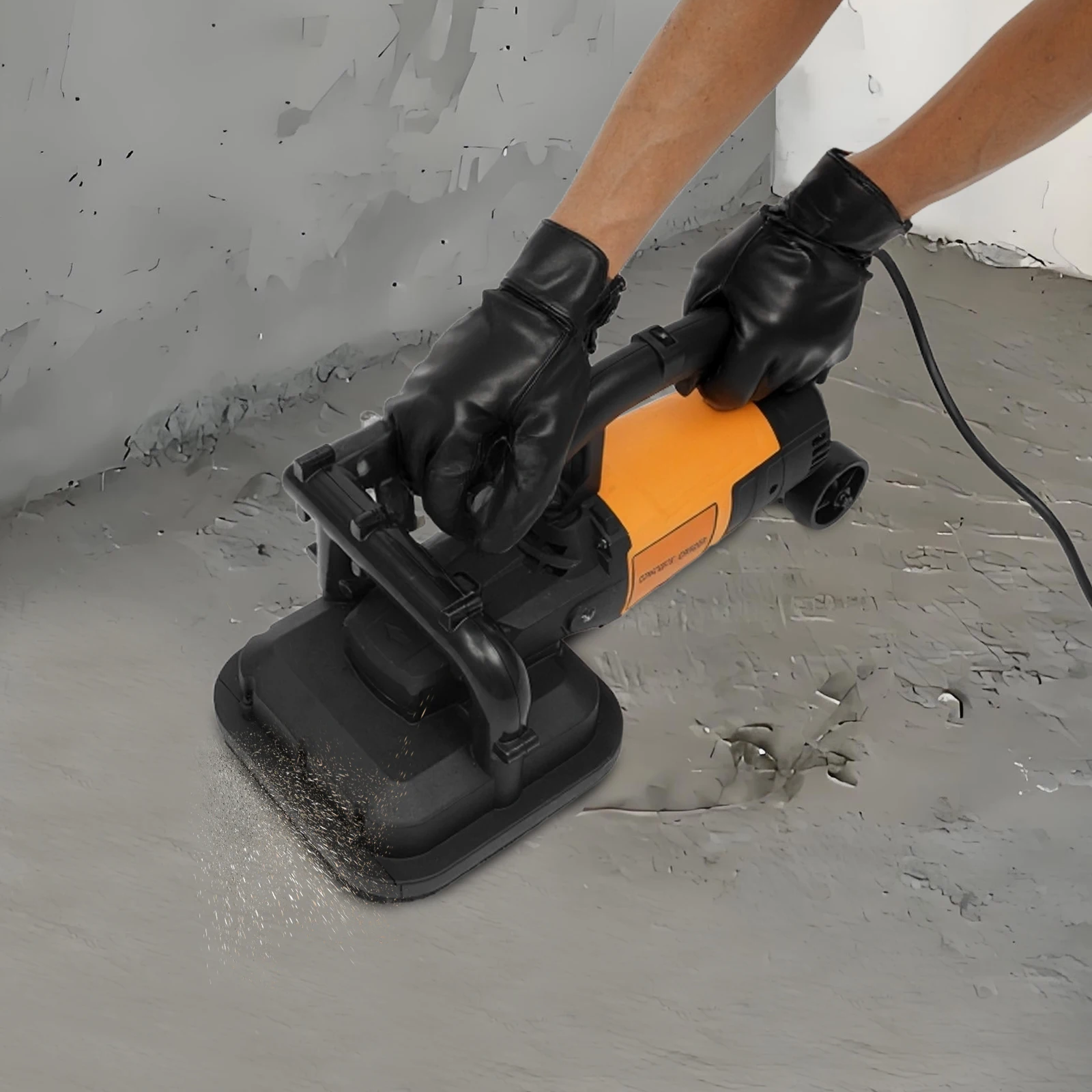 

3800 Вт шлифовальная машина для бетона, цементная шлифовальная машина с 4 головками, полировальный станок, 6 скоростей для шлифования бетона, цемента, мрамора, гранита