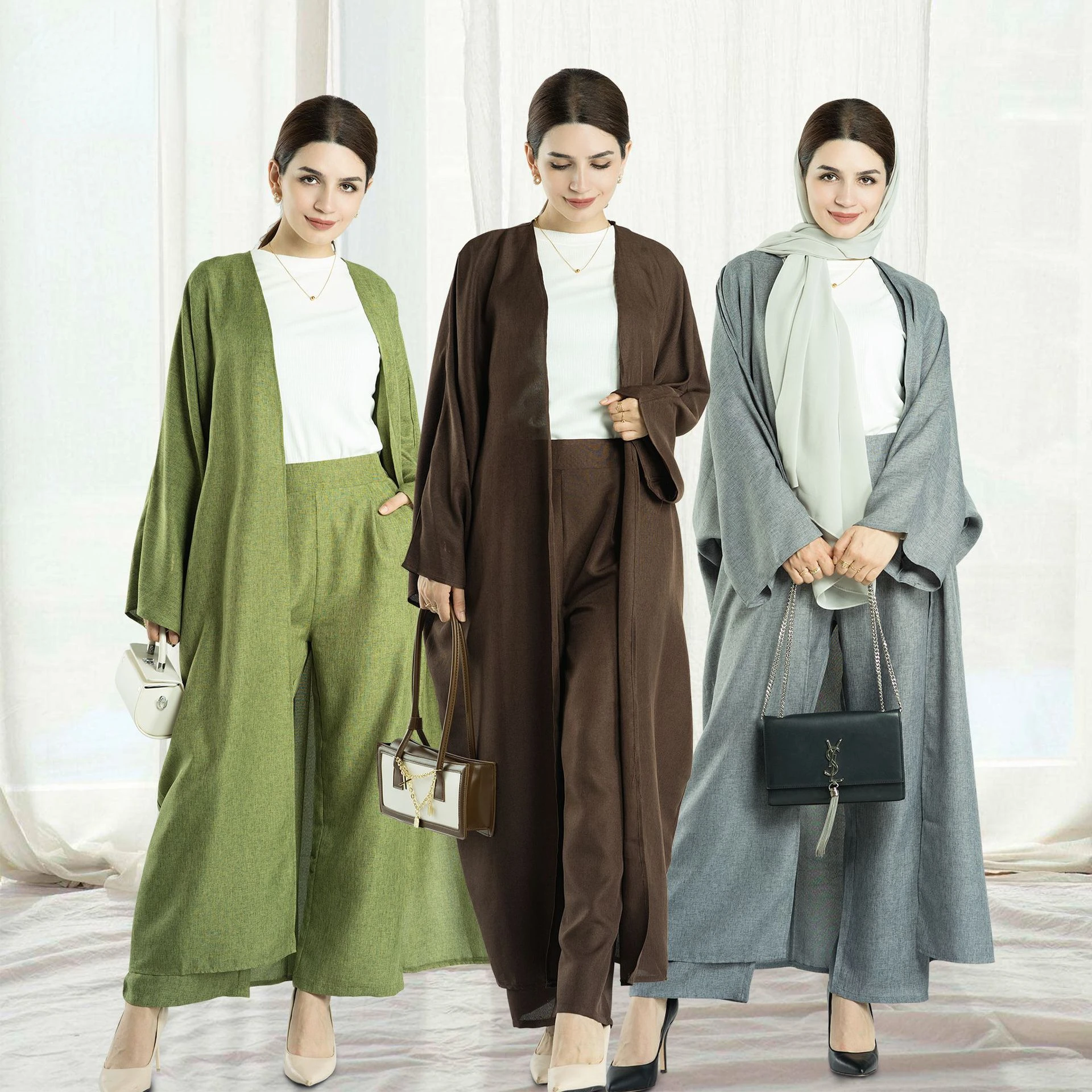 

Fashion Muslim Kimono Abaya Cardigan Abaya Ramadan dress Dubai Turkey Eid dress Islamic loose comfortable abaya