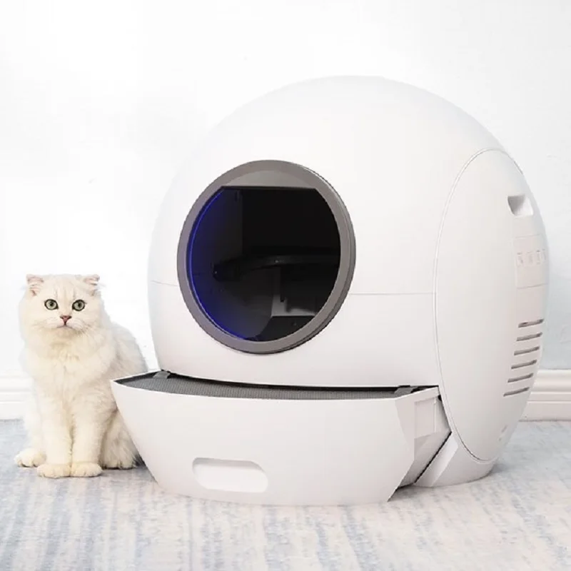 

Wholesale Luxury Big Cat Box Toilet Enclosed Smart Self Cleaning Automatic Cat Box