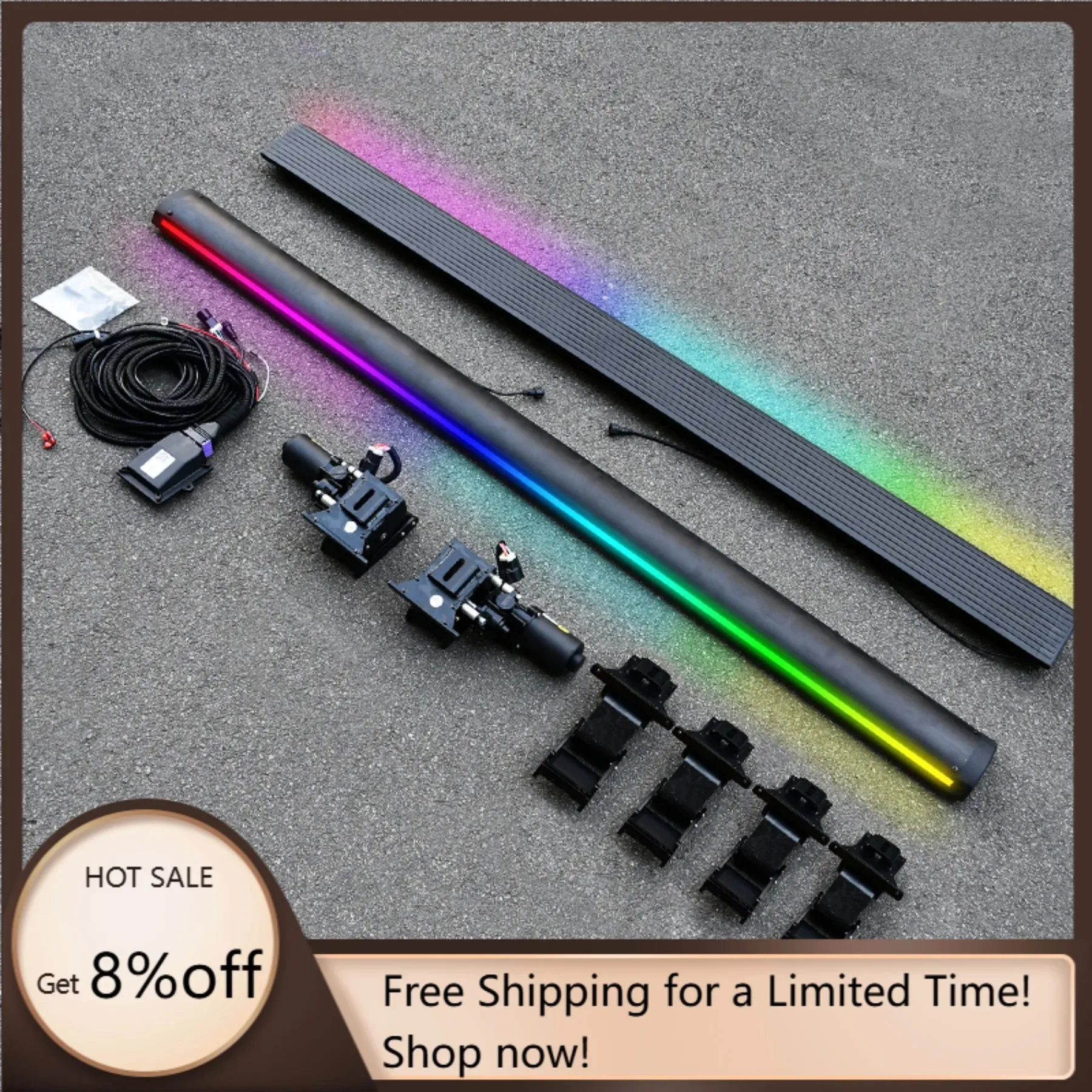 Electric Running Boards Automatic Power Side Step LED Light for Wrangler JL 4 Door Sahara Rubicon 2018-2025 with Carry Bag